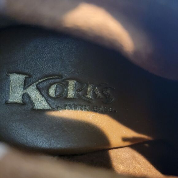 Korks by Kork-Ease  Size 9M  Roana Brown Suede Chunky Heeled Lace Up Booties EUC - Picture 7 of 8